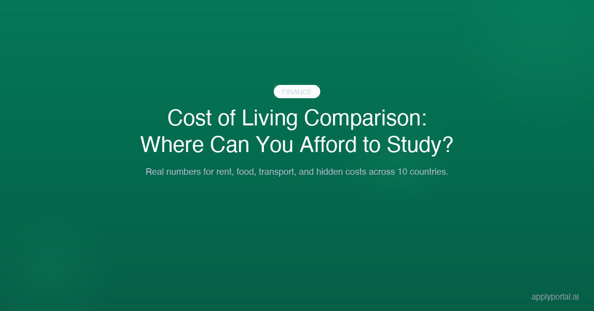 2026 Cost of Living Comparison: Where Can You Actually Afford to Study Abroad?